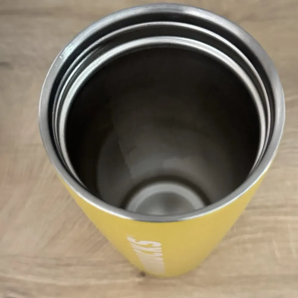 Starbucks Tumbler Korea 2022 SS Summer Yellow Chubby Handle 473ml 16 Oz Hot Cold